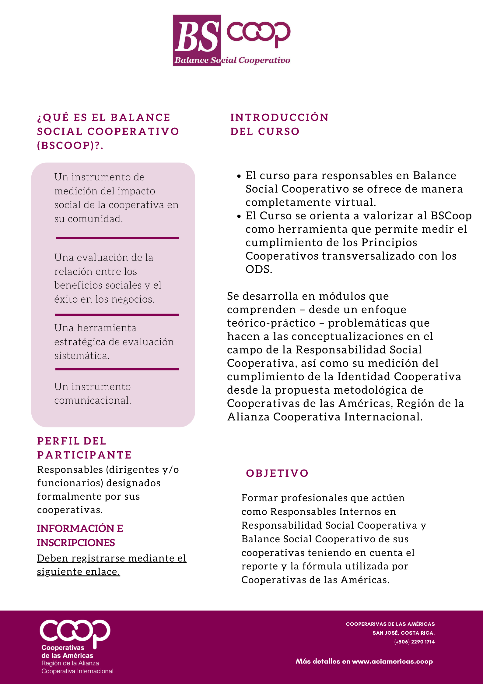 Información del curso

